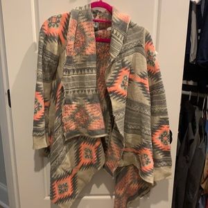 Pink and gray sweater